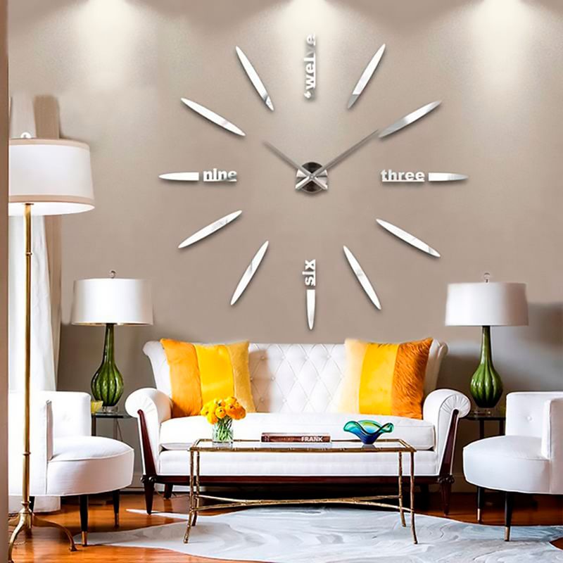 Reloj autoadhesivo de discount pared