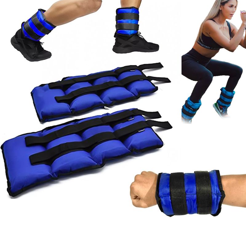 Pesas Tobillos Para Ejercicios Entrenamiento Ajustables 2kg