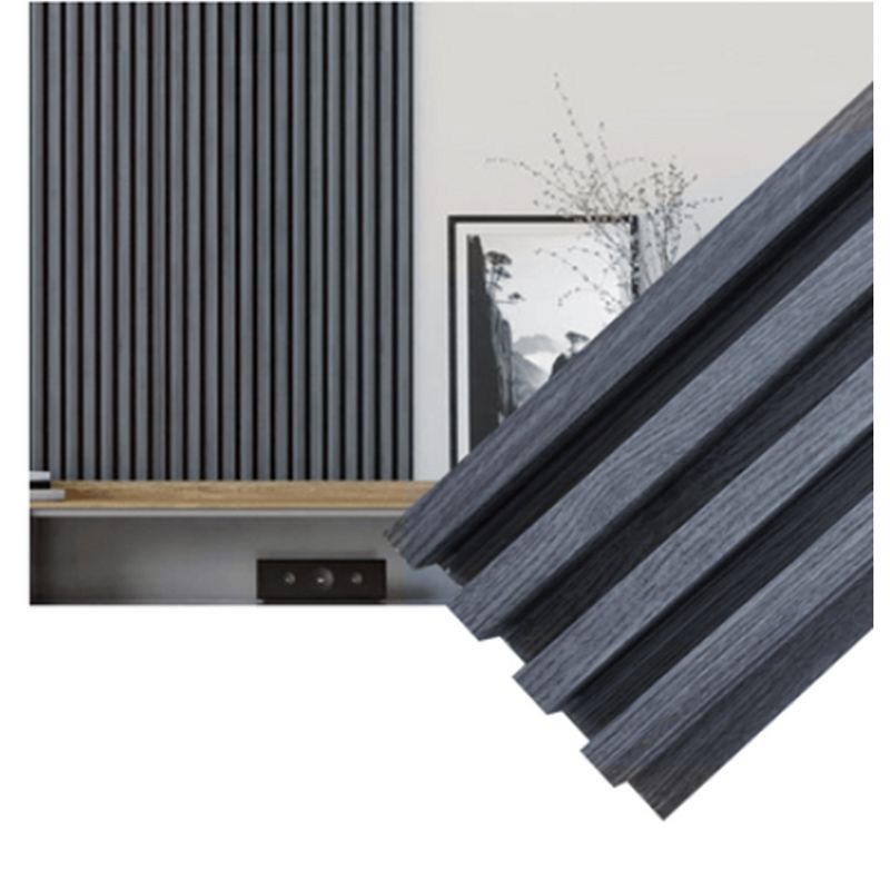 Revestimiento de Paredes de Madera Anthracite Panel Decorativo de Madera 1m²