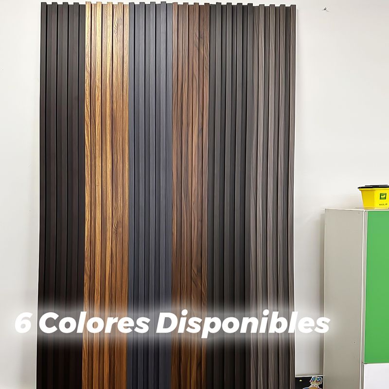 Pack 16 Panel Decorativo PVC Efecto Madera 2.8 Metros