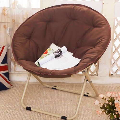 Silla Redonda Plegable Poliéster Café