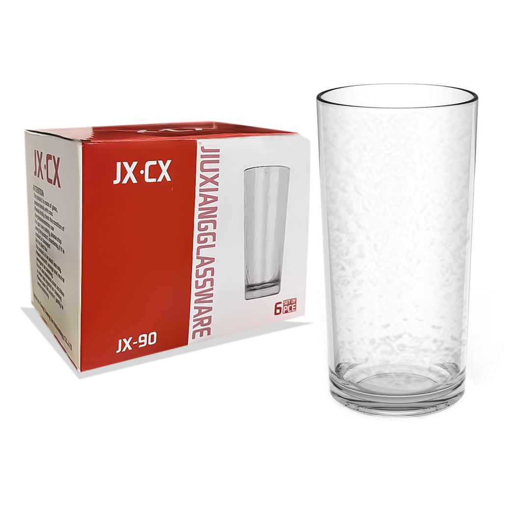 Set x 6 Vasos de Vidrio Diseño Clásico Naútico INSPIRA