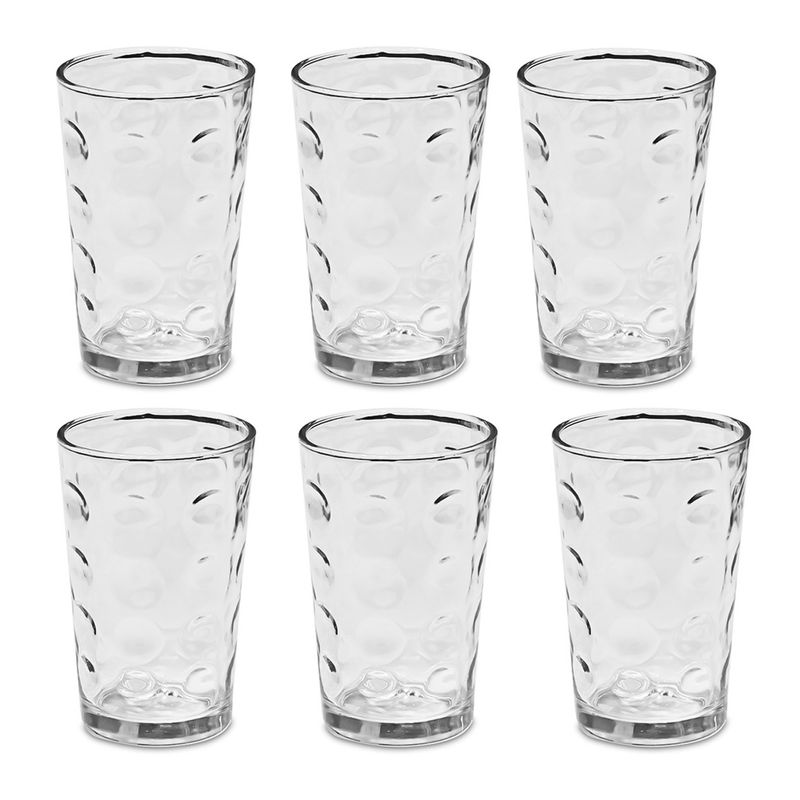 Juego De 6 Vasos De Vidrio De 200 Ml.