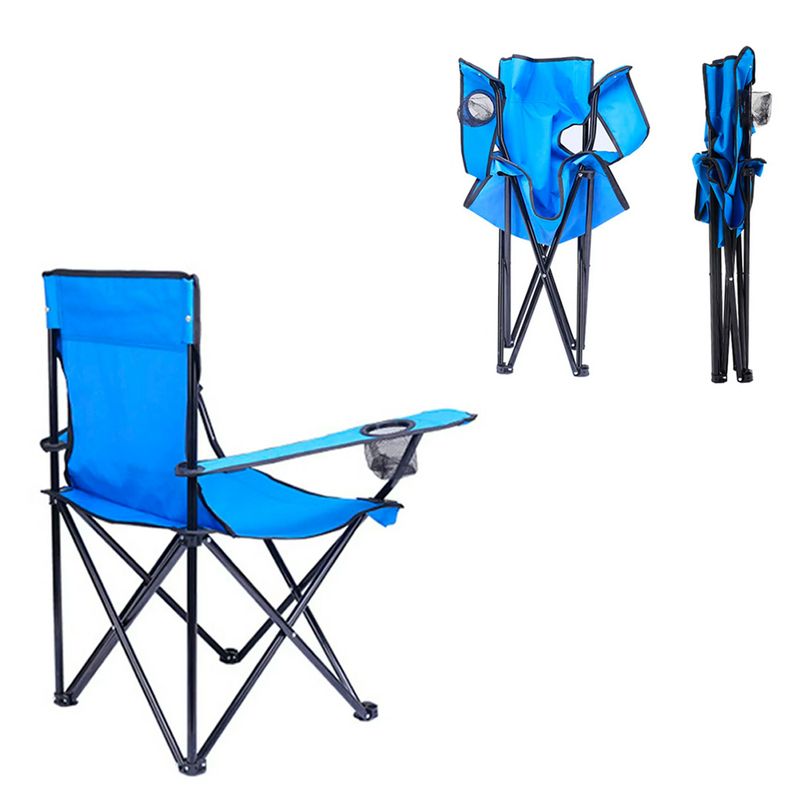 Silla De Camping Plegable Azul Cama Plegable Camping Reposera