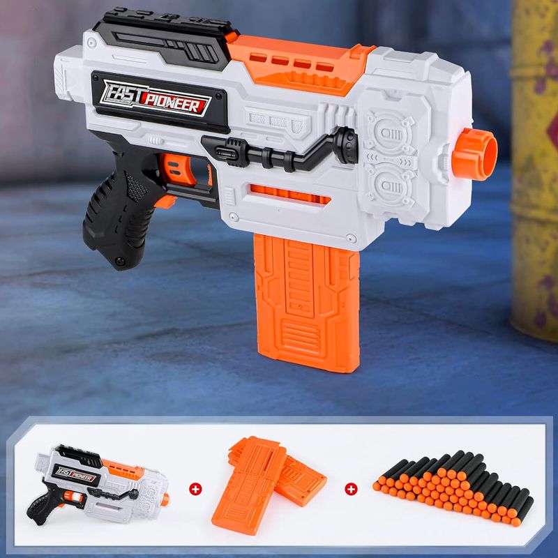 Pistola nerf lanza autos hot sale