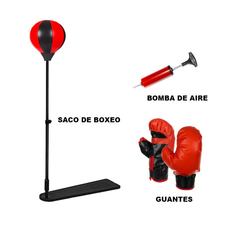 Set Juego Boxeo Niños Sport Altura Ajustable