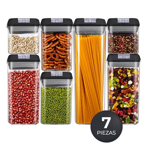 Set de 7 Contenedores Herméticos de Cocina Envases Alimentos 89454