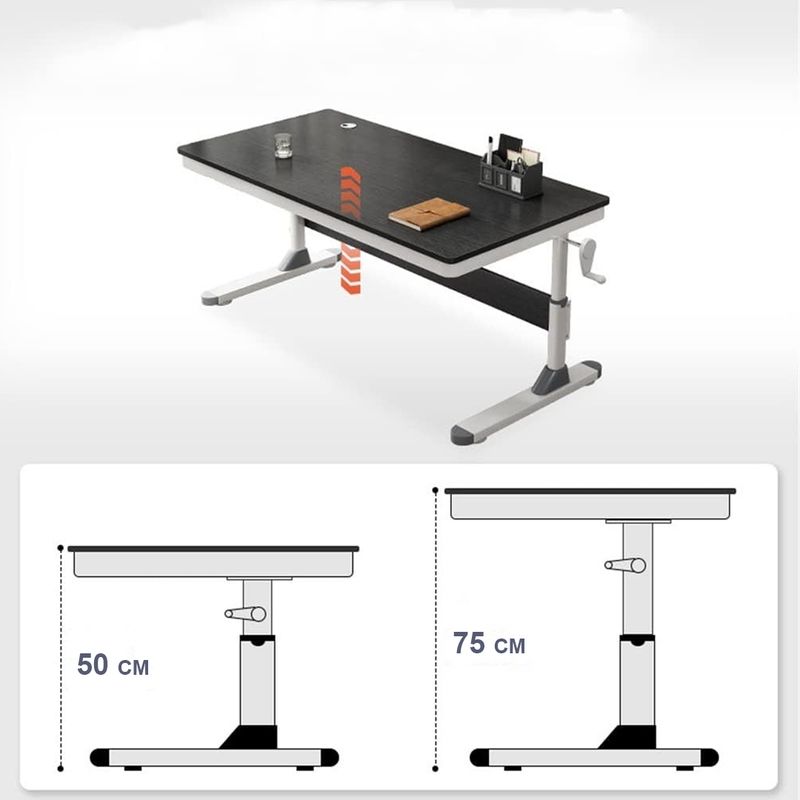 Mesa Escritorio con Altura Ajustable para Computador 100x60 cm