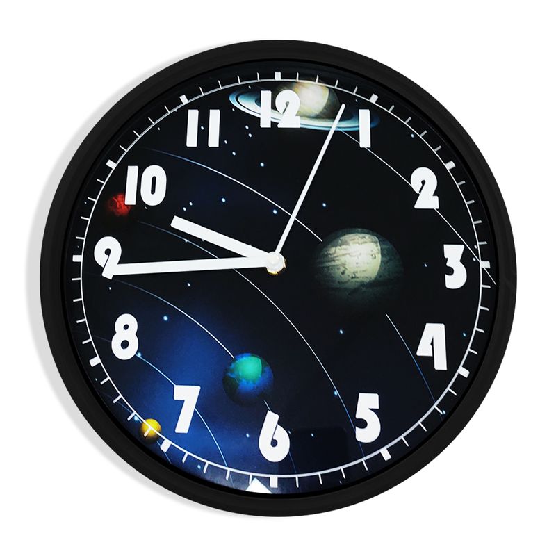 Reloj Análogo Decorativo de Pared Diseño Sistema Solar 30 cm