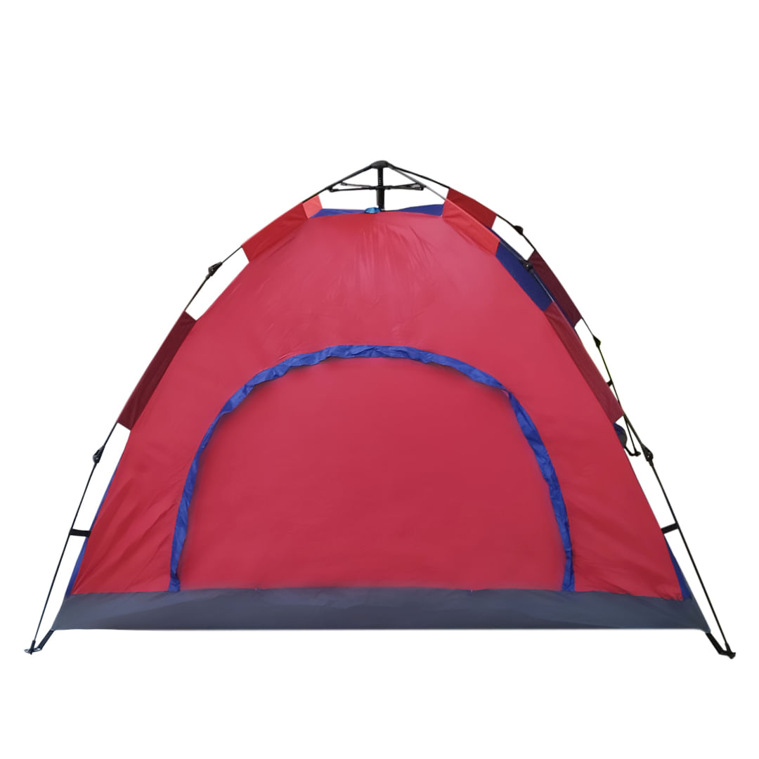 Carpa Automática 4 Personas 200X200X140cm Azul Rojo