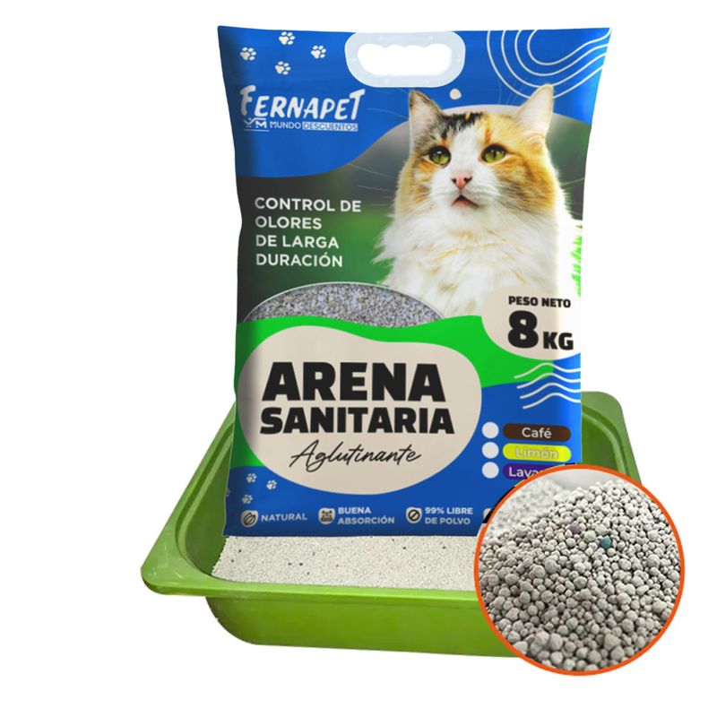 Arena para gato lavanda 8kg
