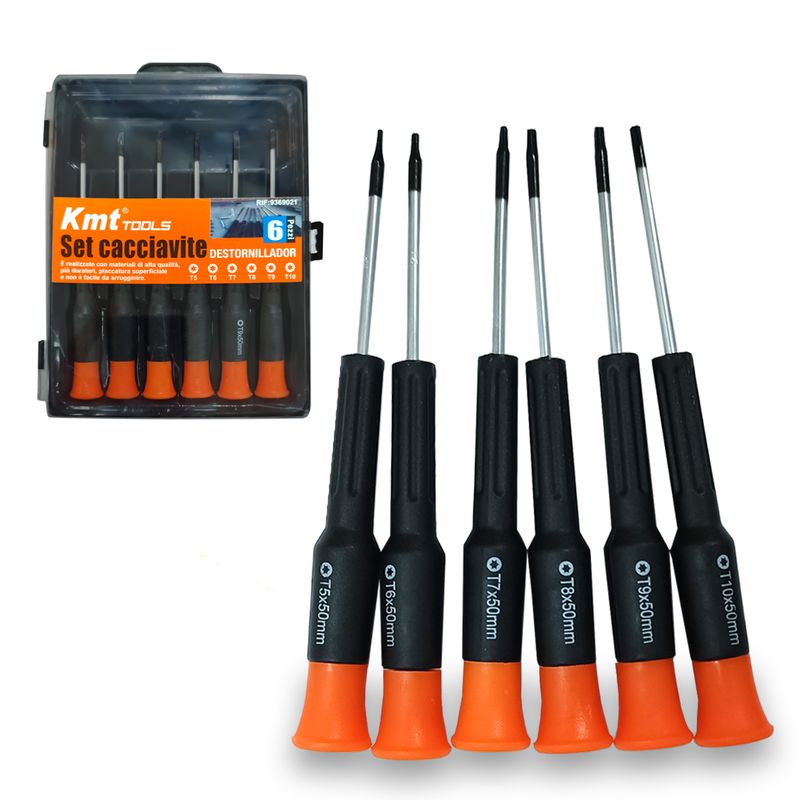 Set Destornilladores Torx kmt Tools 6Pza