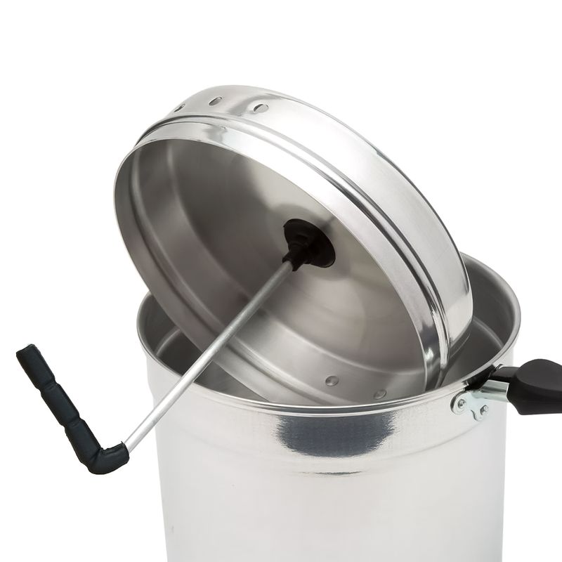 Olla antiadherente para palomitas de maíz de aluminio 20 cm 3 L