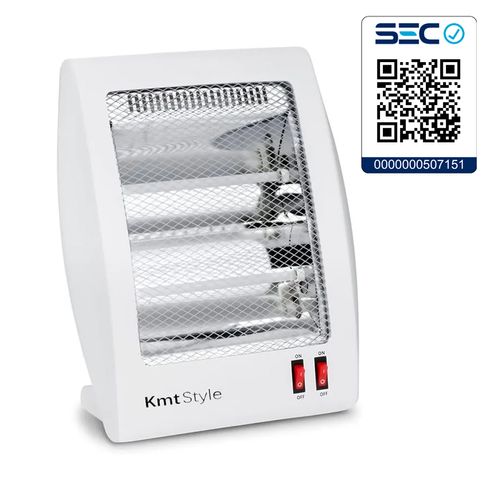 Estufa Calefactor Eléctrico Halógeno Quarzo 800w KMT Certificada