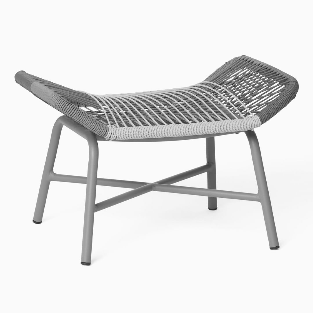 Puf Exterior Impermeable De Ratán - Ottomano/puff Para Terraza, Jardín O Piscina, Diámetro 40 O 50 Cm