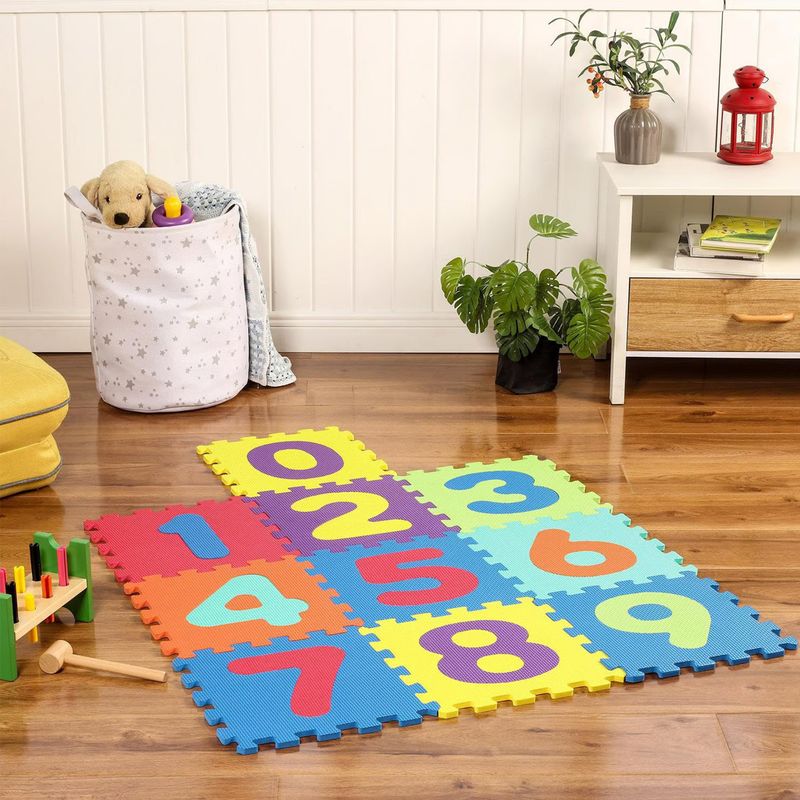 Piso Alfombras Bebe Baratas Alfombra Goma Eva 30 X 30cm Diseño Números