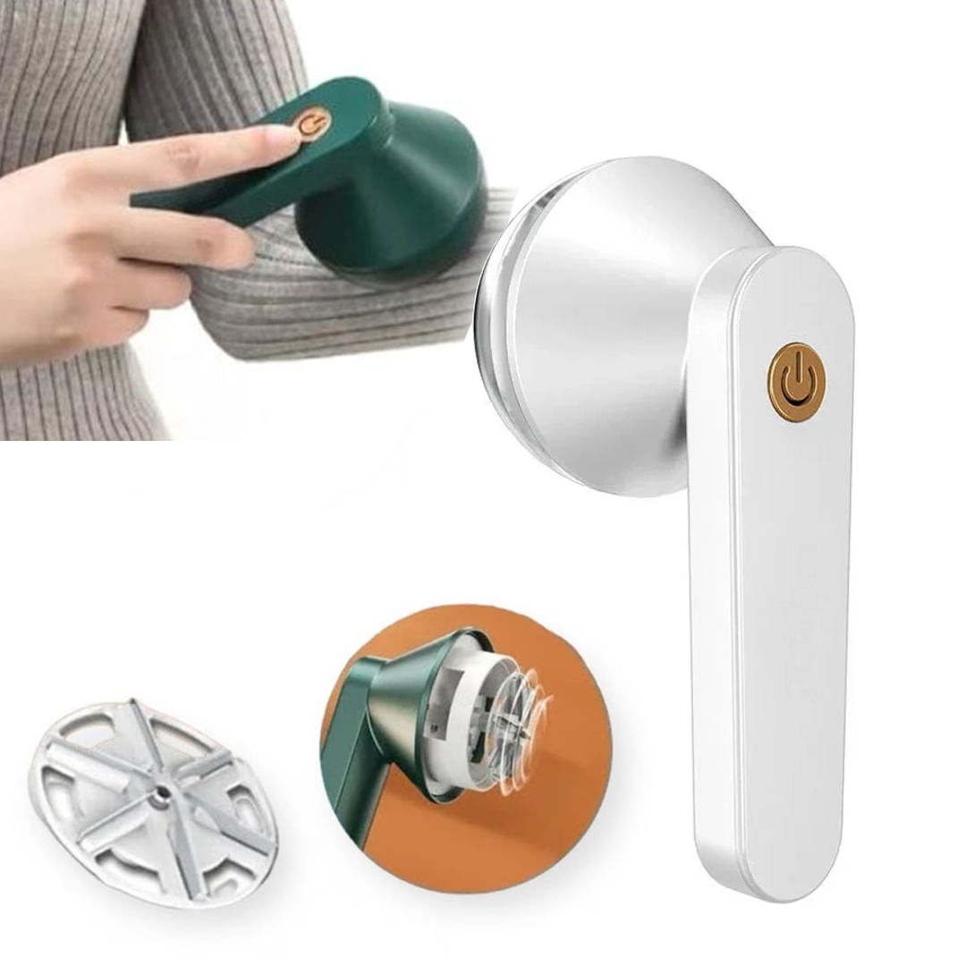 Saca Pelusa Removedor Recargable Tasbel USB Blanco
