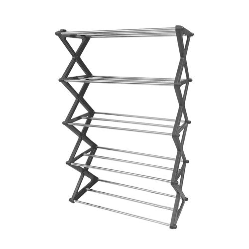Zapatera Organizador Rack 5 Niveles Gris