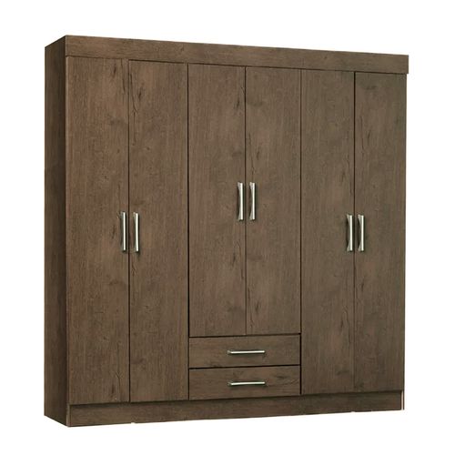 Ropero Closet Viena 6 Puertas 2 Cajones