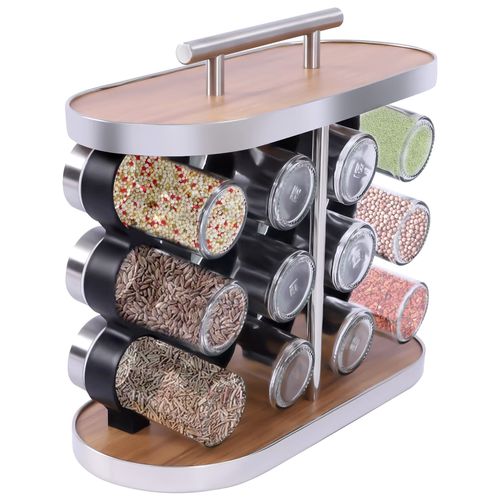 Set de Especiero Cocina 12  Tarros  28 cm