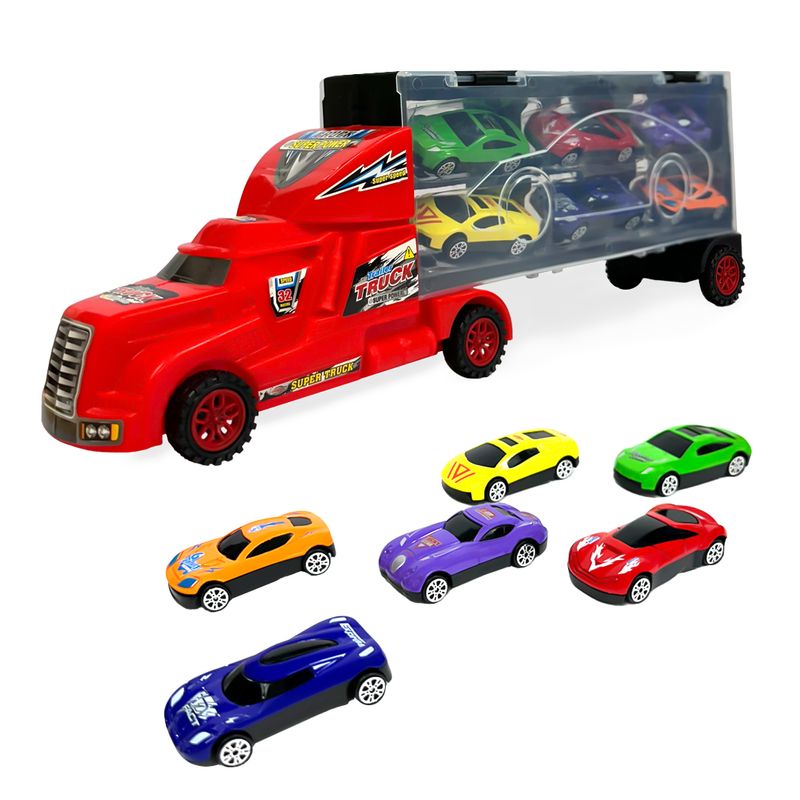 Camion con autos de juguetes online