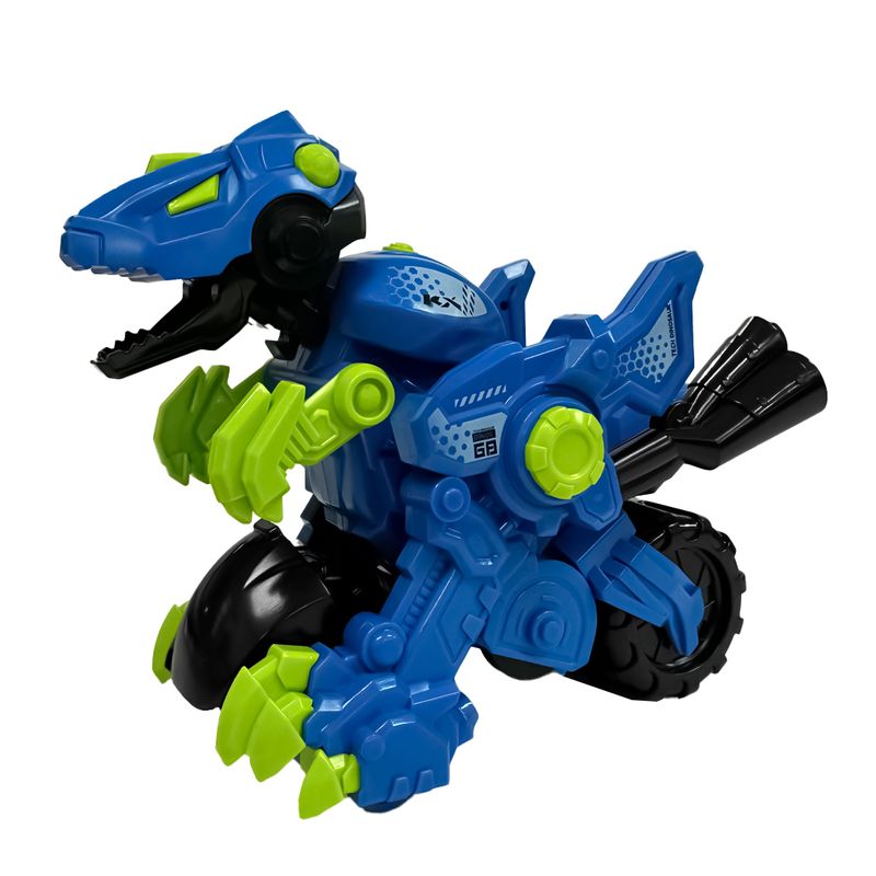 Moto Dinosaurio Transformer Azul Juguete Niños