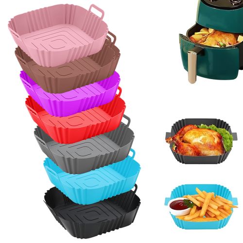 Bandeja de Silicona Antiadherente Para Freidora de aire Colores