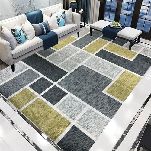 Alfombra Moderna De Interior Diseño Moderno Cuadros 150x200 cm