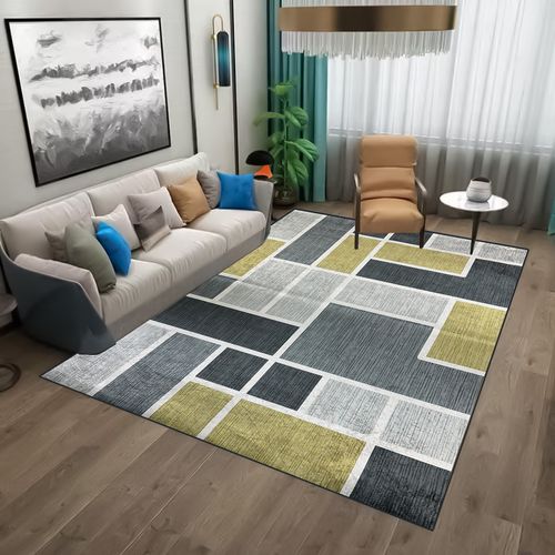 Alfombra Moderna De Interior Diseño Moderno Cuadros 150x200 cm