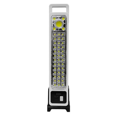 Lampara de Emergencia 39 LED Solar 30W 300 Lúmenes 6000K Recargable USB
