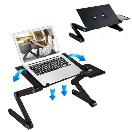 Mesa Soporte Plegable Ajustable Para Laptop Con Fan Cooler Soporte Para Mouse