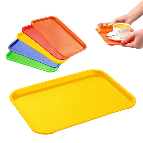 Bandeja Rectangular 35 cm Para Comida Rapida Fast Food Colores