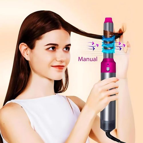 Secador Cepillo Alisador Cabello 5 en 1 1000W