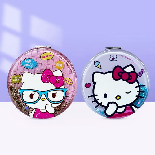 Espejo Portátil Compacto Circular Cartera Diseño Hello Kitty Sanrio