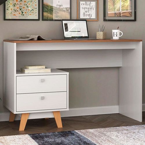 Mesa Escritorio 120CM 2 Cajones HO-2994 Blanco