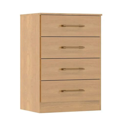 Cómoda Cajonera 4 Cajones Carvalho
