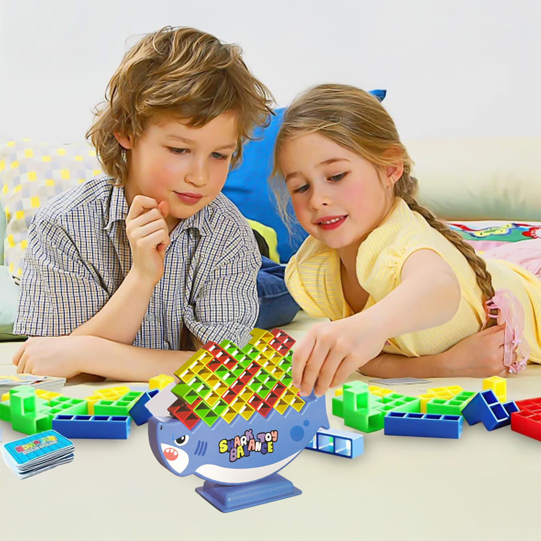 Juego De Mesa Torre De Equilibrio - Apilamiento De Bloques, Para Niños Desde 3 Años Y Familia