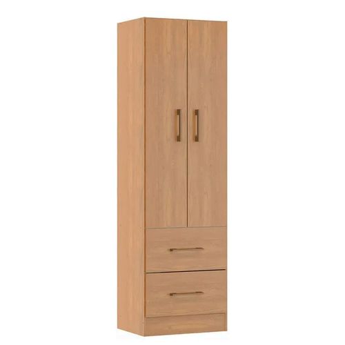 Ropero Closet 2 Puertas Multiuso 2 Cajones Carvalho Dakar