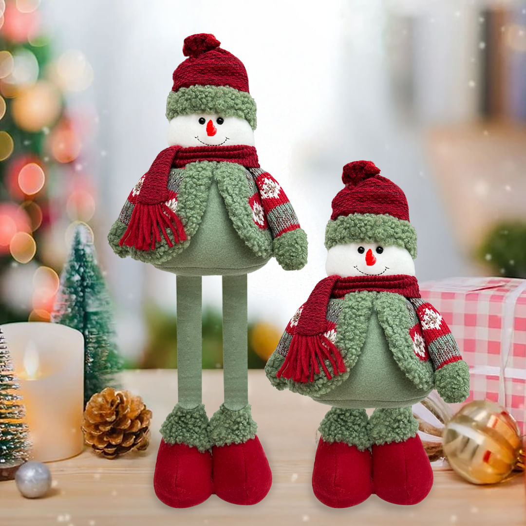 Adorno Navidad MuÃ±ecos Navidad Piernas Extensibles Muñeco De