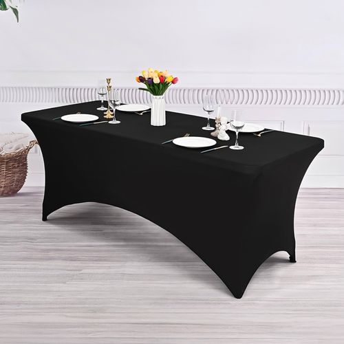 Mantel Rectangular Para Mesas  180 x 74 cm Negro