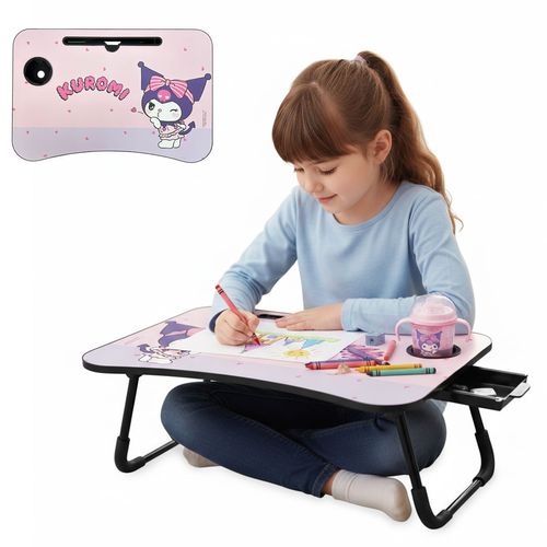Mesa Plegable Infantil Notebook Kuromi Lila