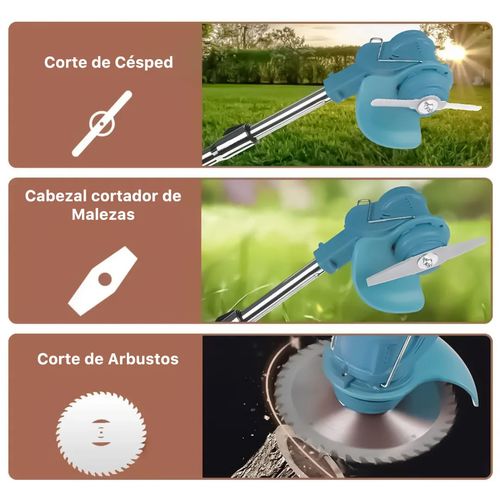 Orilladora Eléctrica Inalámbrica Portátil + 2 Baterías