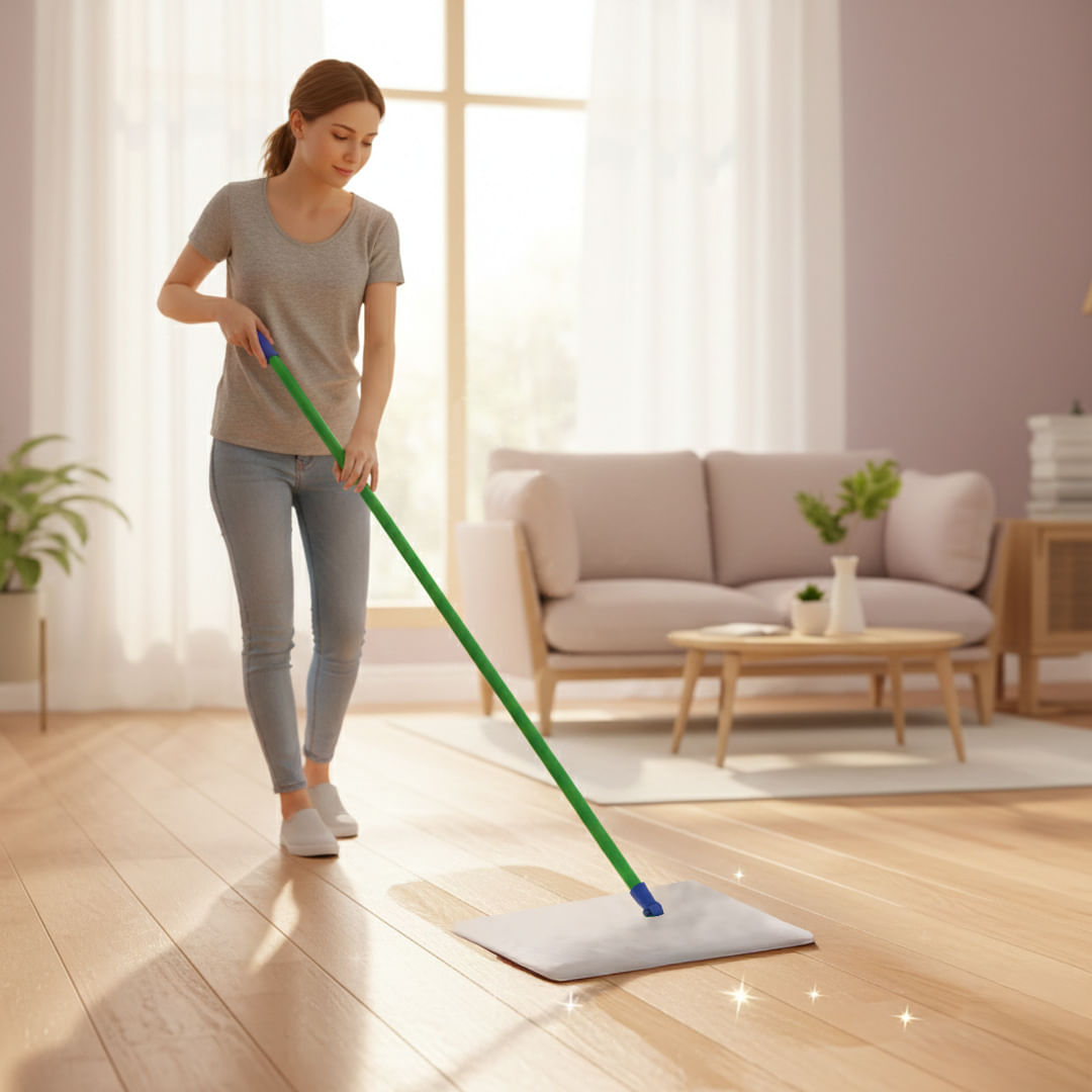Set 12 Traperos Húmedos Con Ojal Para Pisos Limón