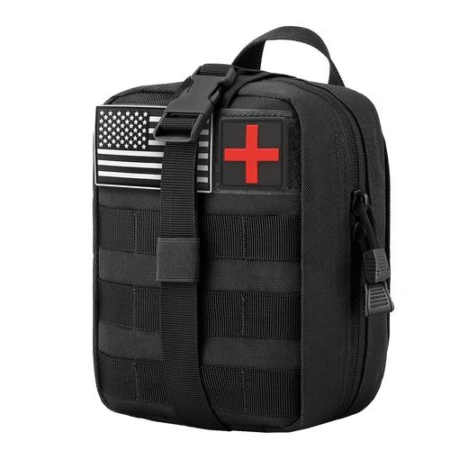 Kit de Supervivencia y Primeros Auxilios Multifuncional Negro