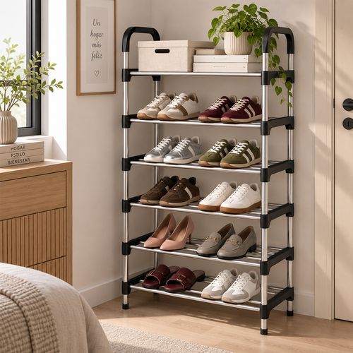 Zapatero Organizador Rack Modular 6 Niveles